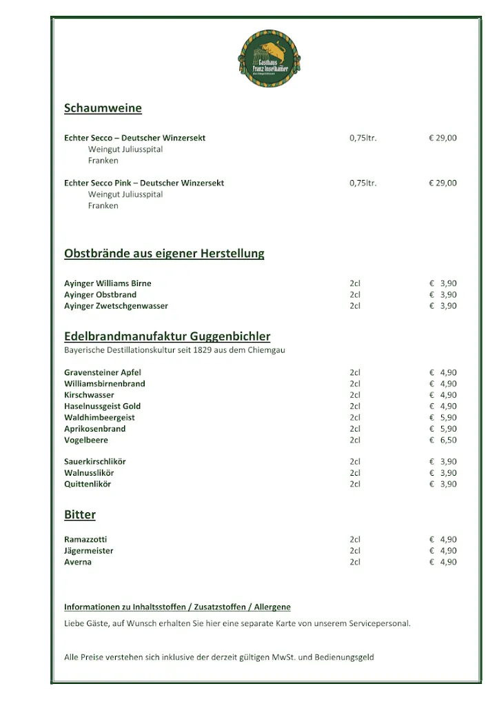 Menu_Gasthaus Franz Inselkammer_Höhenkirchen-Siegertsbrunn_image_1