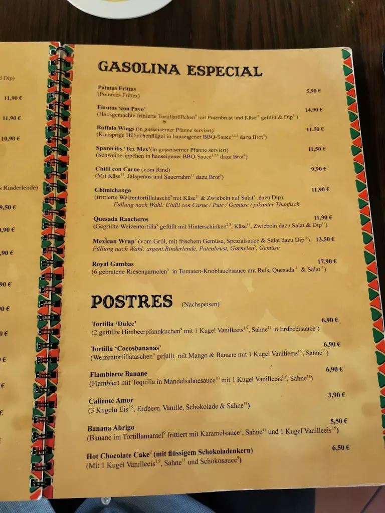 Menu_Gasolina Cantina Mexicana_Hohenbrunn_image_2