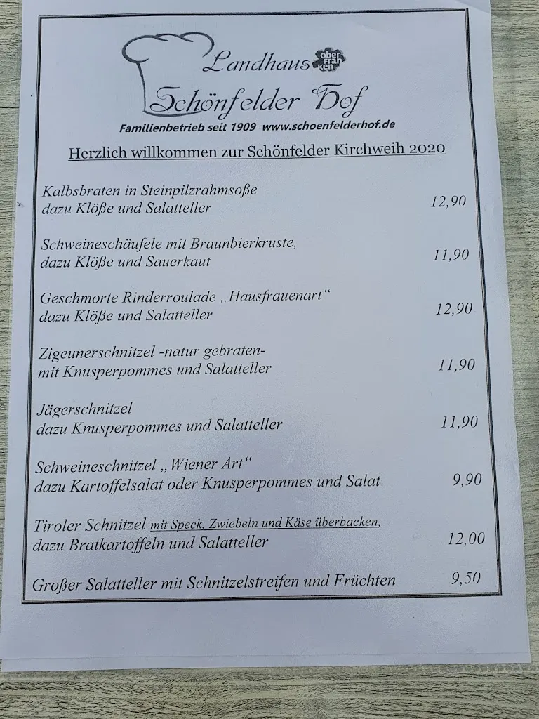 Menu_Landhaus Schönfelder Hof -Tradition seit 1909-_Hollfeld_immagine_1