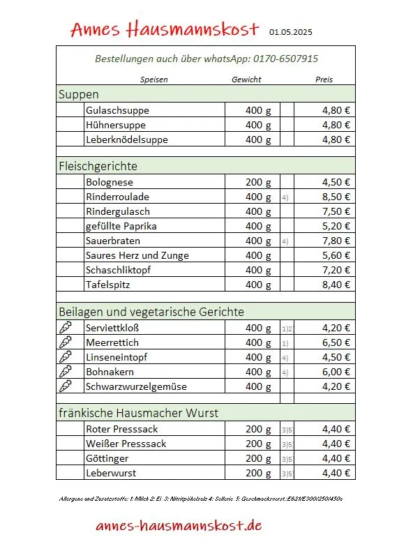 Menu_Anne´s Hausmannskost_Hollfeld_image_1