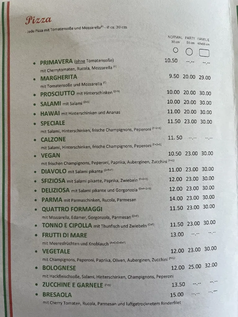 Menu_Pizzeria Café Lucania Bistro - Massimiliano Lauriola_Hollfeld_immagine_1
