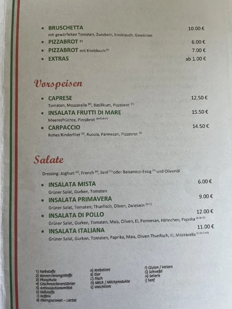 Menu_Pizzeria Café Lucania Bistro - Massimiliano Lauriola_Hollfeld_immagine_3