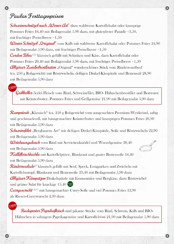 Menu_Tante Paula am Campingplatz Hopfen am See_Füssen_immagine_1