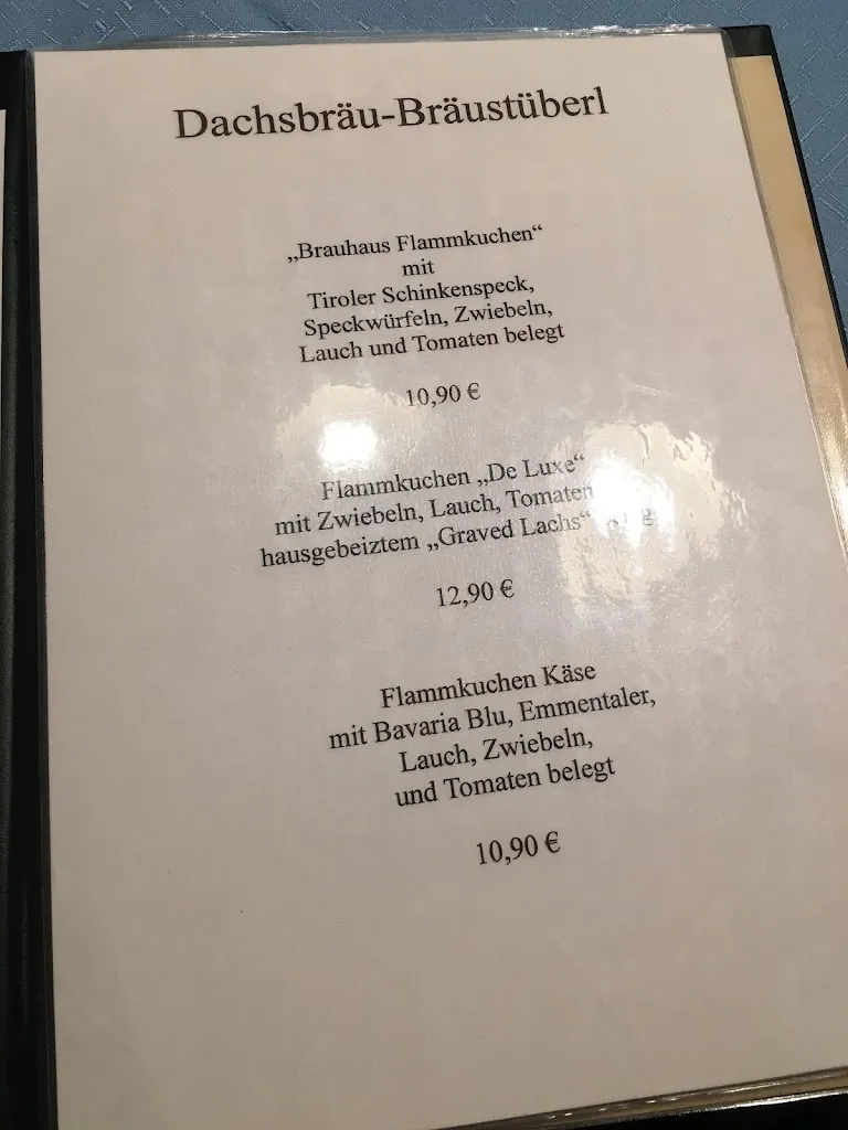 Menu_Gaststätte Dachs Bräustüberl_Oberbayern_immagine_4