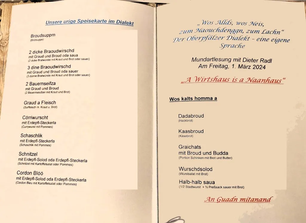 Menu_Gasthaus Schmidt_Illschwang_immagine_2