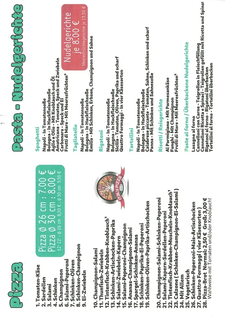 Menu_Ristorante Pizzeria La Molisana_Inchenhofen_image_1