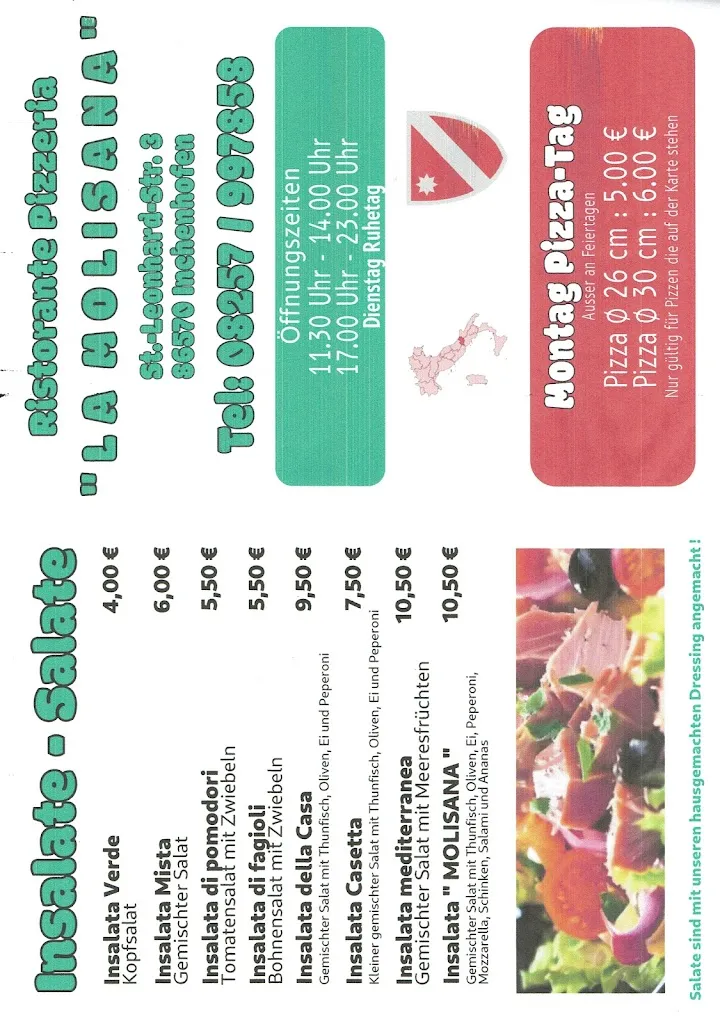 Menu_Ristorante Pizzeria La Molisana_Inchenhofen_image_2