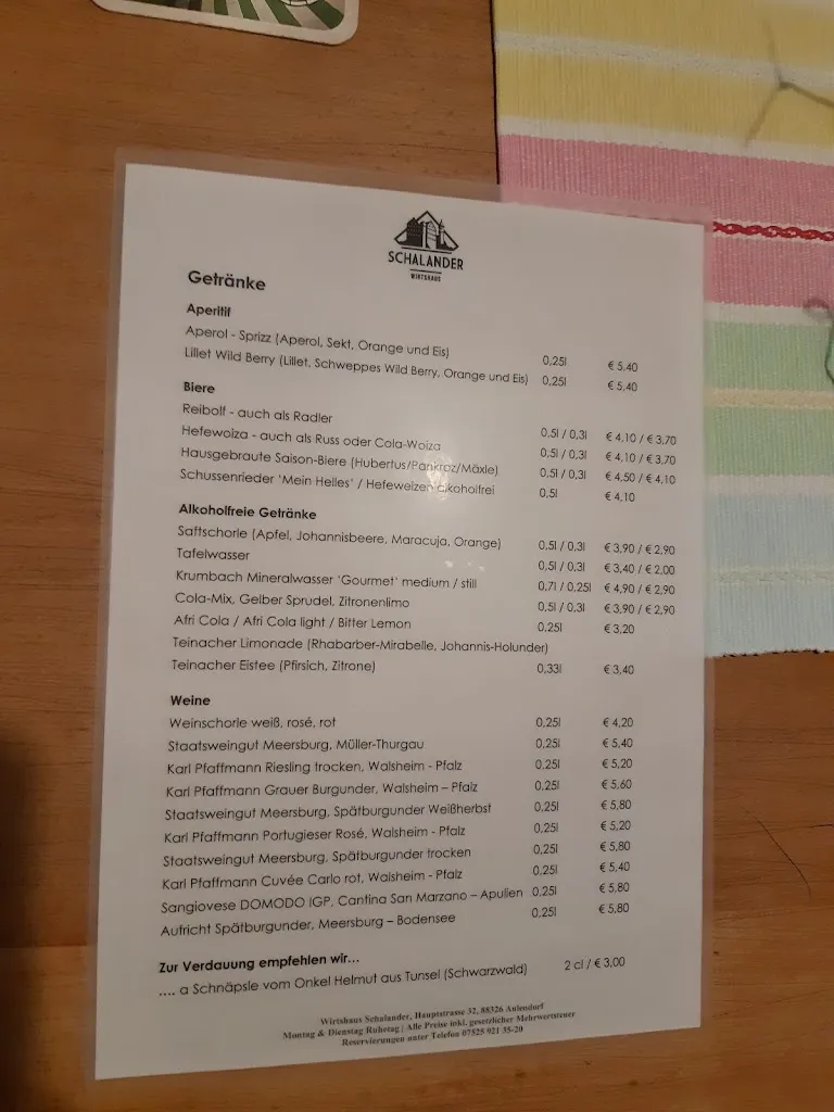 Menu_Schlossbrauerei Aulendorf GmbH_Aulendorf_image_3