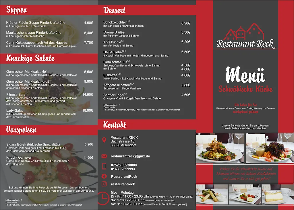 Menu_Restaurant Reck_Aulendorf_image_1
