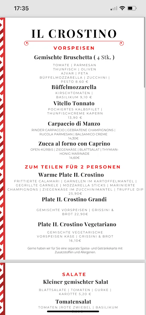 Menu_IL Crostino Holzkirchen_Holzkirchen_image_1
