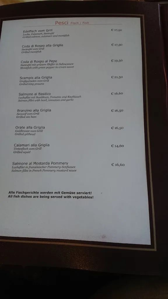 Menu_Restaurant Da Franco_Holzkirchen_immagine_4