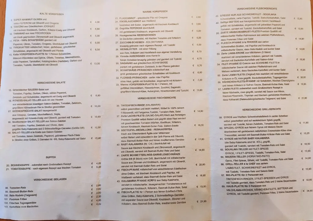 Menu_Zum Griechen in Holzkirchen_Holzkirchen_image_1