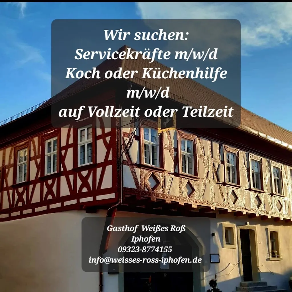 Weißes Ross restaurant in Iphofen