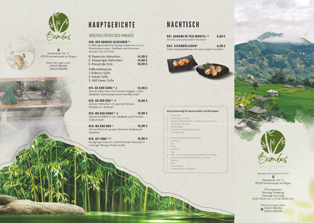 Menu_China Restaurant Bambus_Allgäu_immagine_2