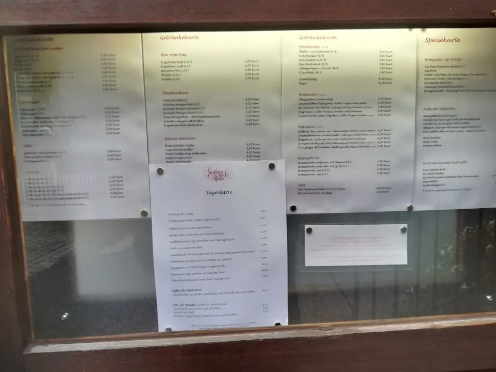 Menu_Gasthaus zum Alpsee_Allgäu_immagine_1