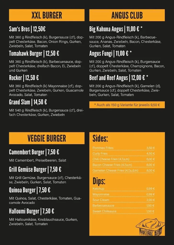 Menu_UNCLE SAM'S Burger_Tirschenreuth_image_3