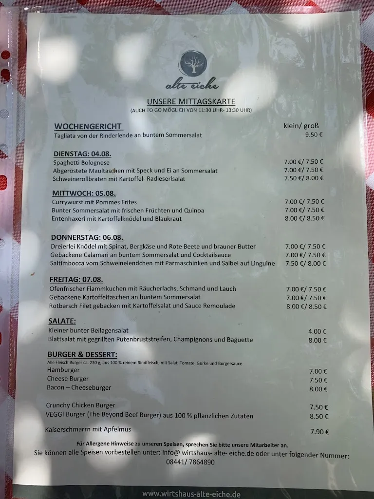 Menu_Wirtshaus Alte Eiche_Ilm_immagine_1