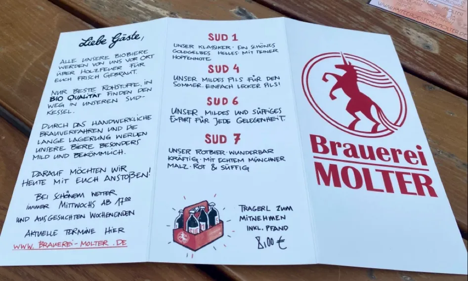 Menü_Brauerei Molter GmbH & Co. KG_Irchenrieth_Bild_1