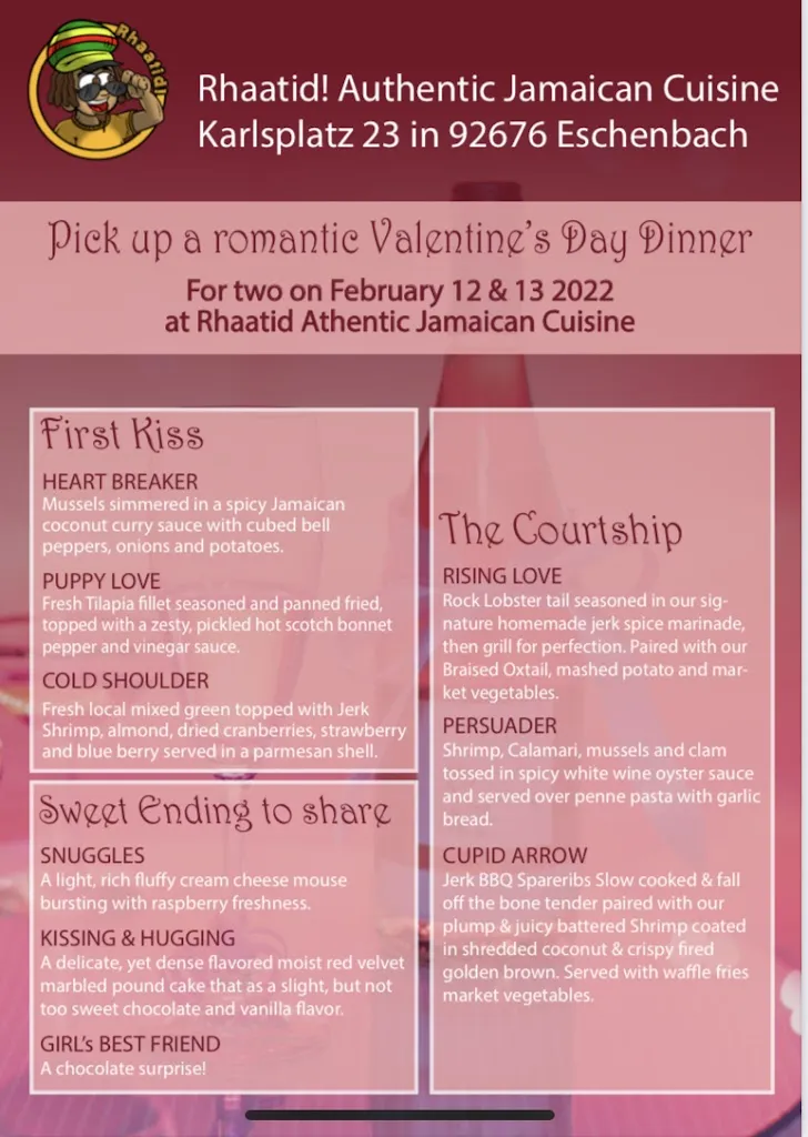 Menu_Rhaatid Authentic Jamaican Cuisine_Oberpfalz_immagine_1