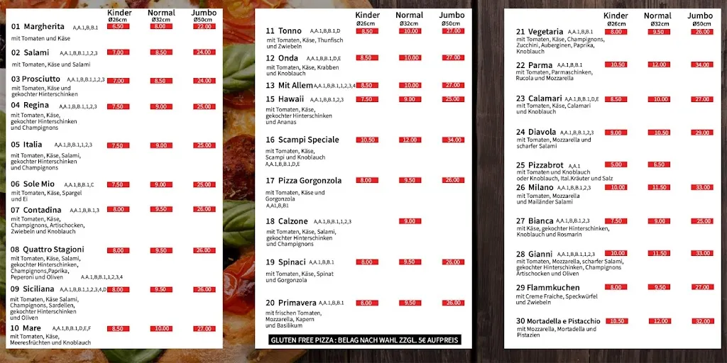 Menu_Pizzeria bei Gianni_Jetzendorf_immagine_1