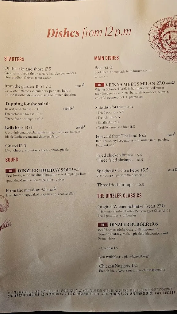Menu_DINZLER Kaffeerösterei_Irschenberg_image_1