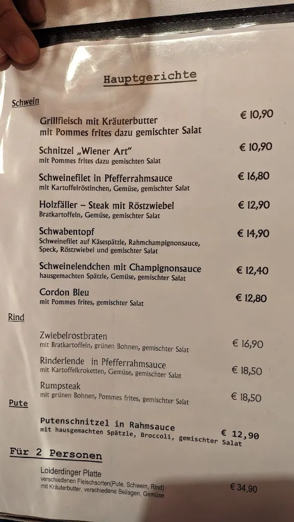 Menü_Wirt in Loiderding_Irschenberg_Bild_4