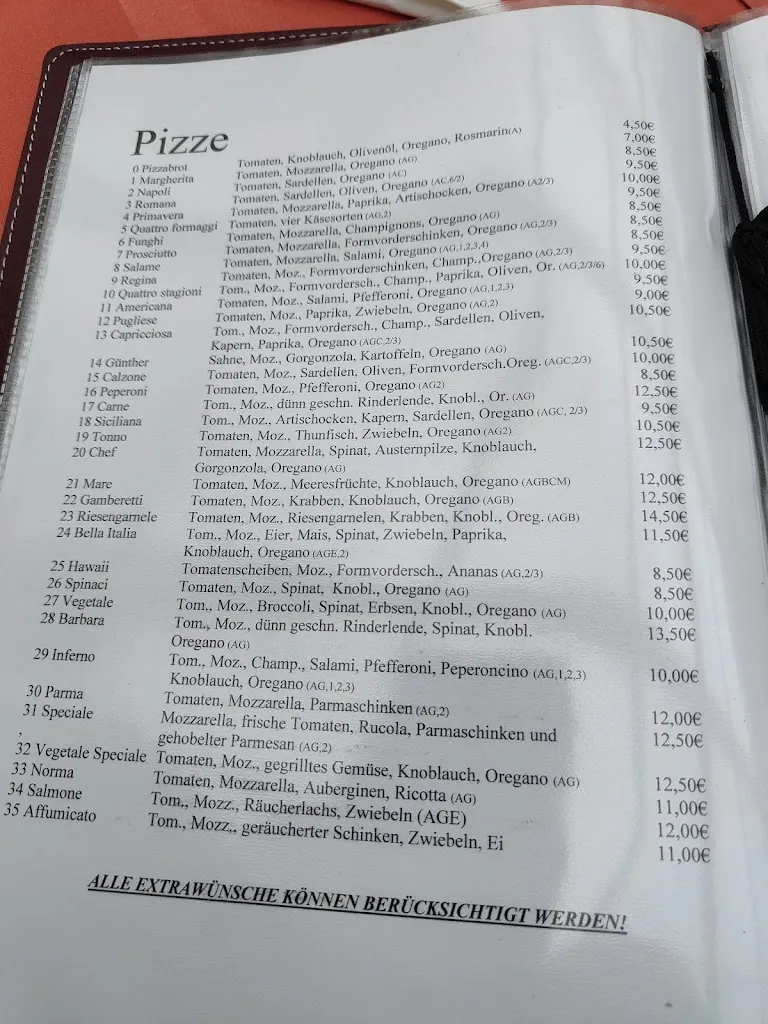 Menu_Le Castagne Restaurant Pizzeria_Julbach_image_1