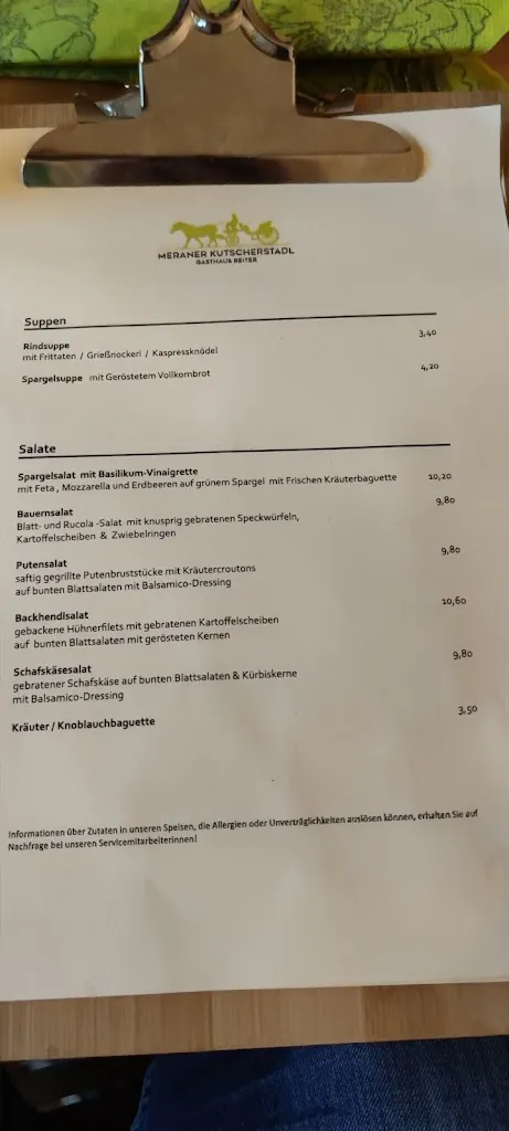 Menu_Meraner Kutscherstadler (Gasthof- Reiter Julbach)_Austria_image_1