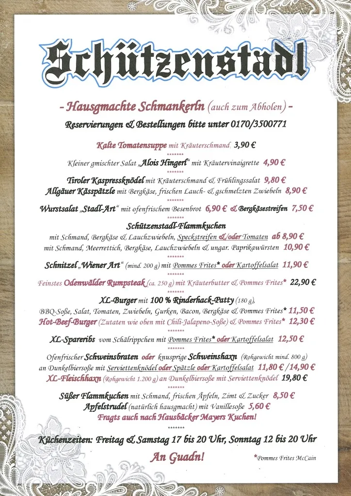 Menu_Wirtshaus Schützenstadl_Mosbach_immagine_1