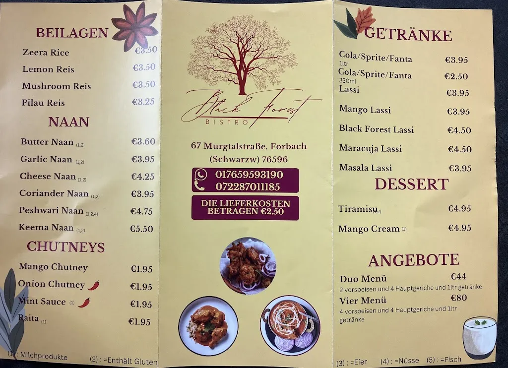 Menu_Black Forest Bistro_Forbach_immagine_3