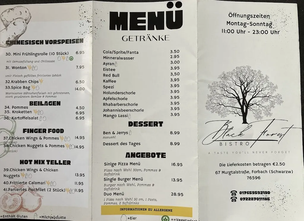 Menu_Black Forest Bistro_Forbach_immagine_4