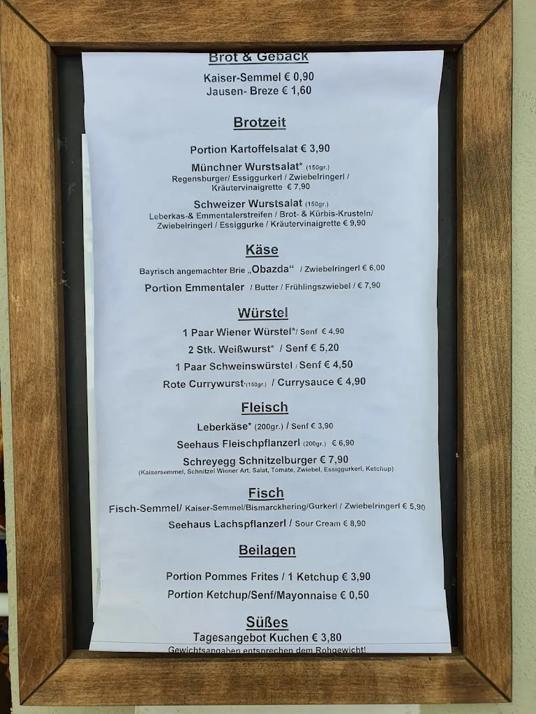Menu_Seehaus Schreyegg - Restaurant - Biergarten_Ammersee_immagine_3