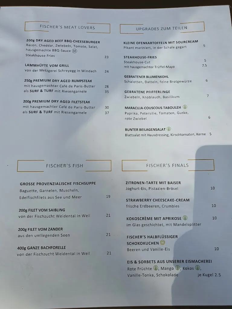 Menü_Restaurant FISCHER GmbH_Ammersee_Bild_2