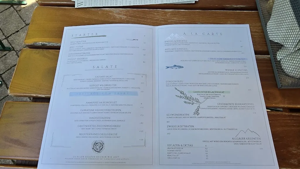 Menu_Gasthaus Seepost_Ammersee_immagine_2