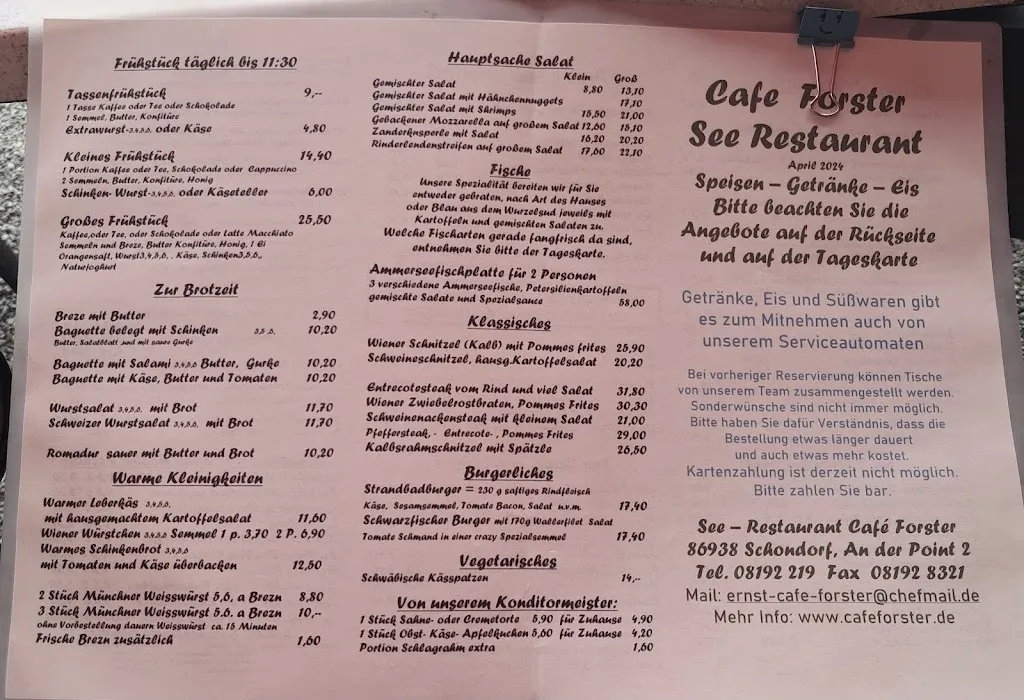 Menu_Seerestaurant Forster_Ammersee_image_1