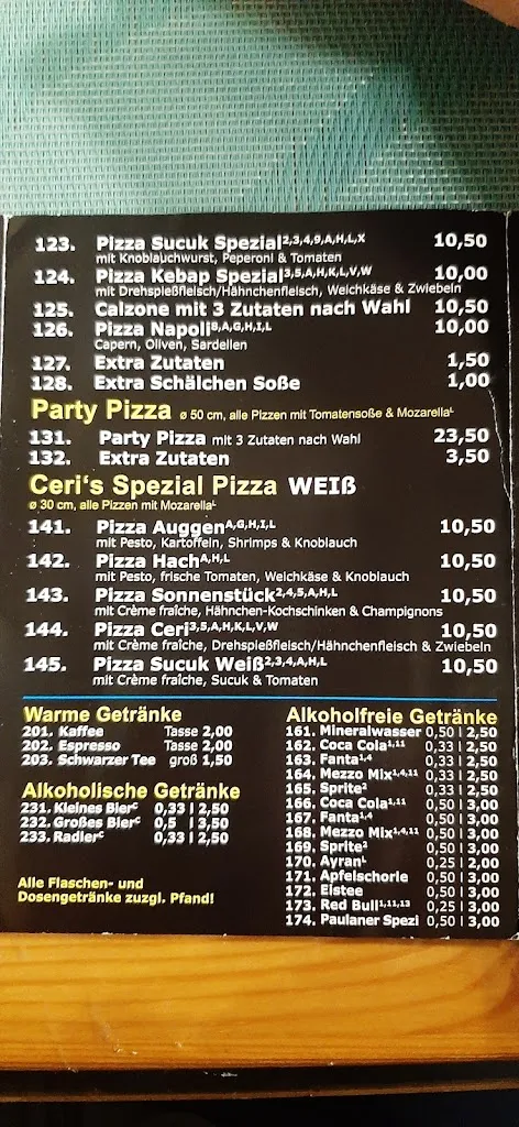 Menu_Ceris Döner & Pizzawelt_Auggen_immagine_2