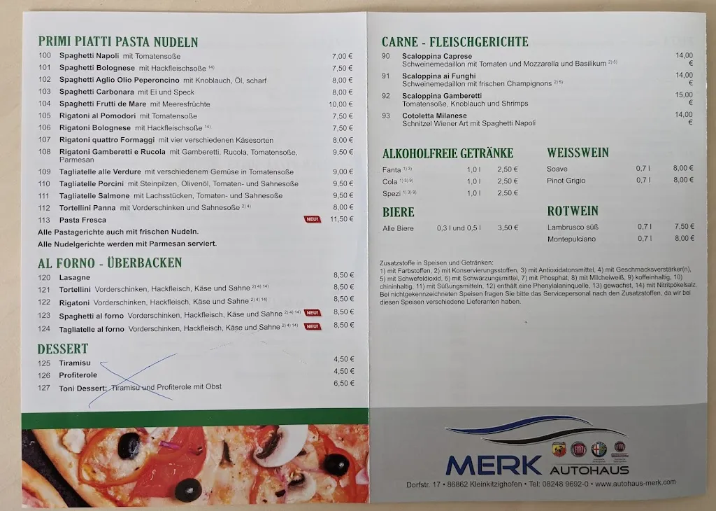 Menu_PiZZA SERVICE DA TONi_Wörishofen_image_1