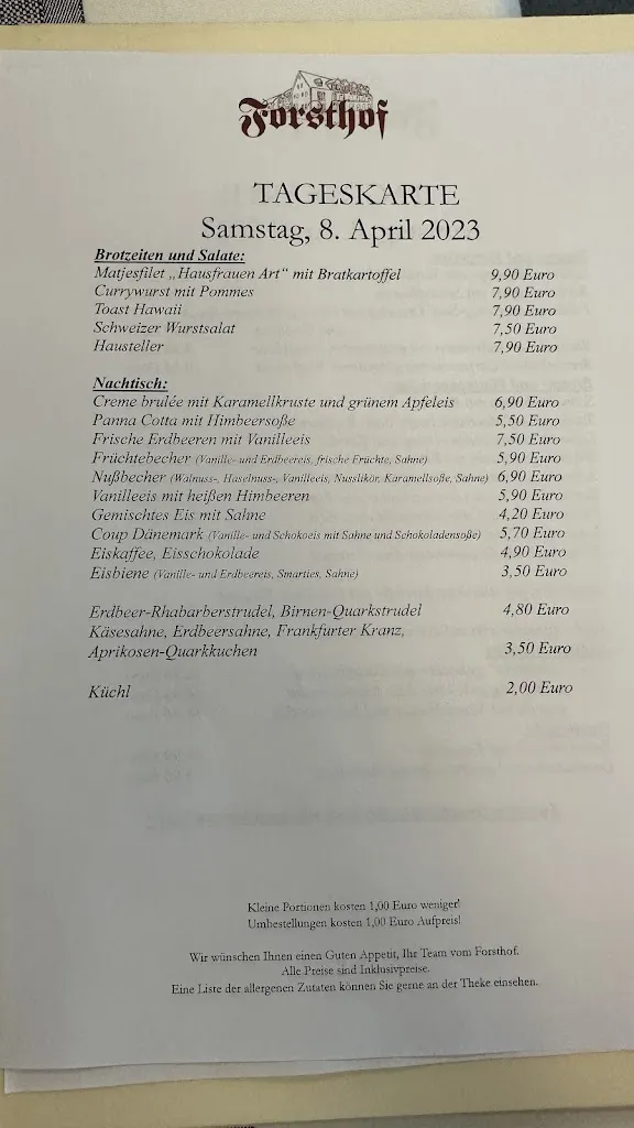 Menu_Hotel & Landgasthof Forsthof Kastl, Lauterachtal_Kastl_image_3