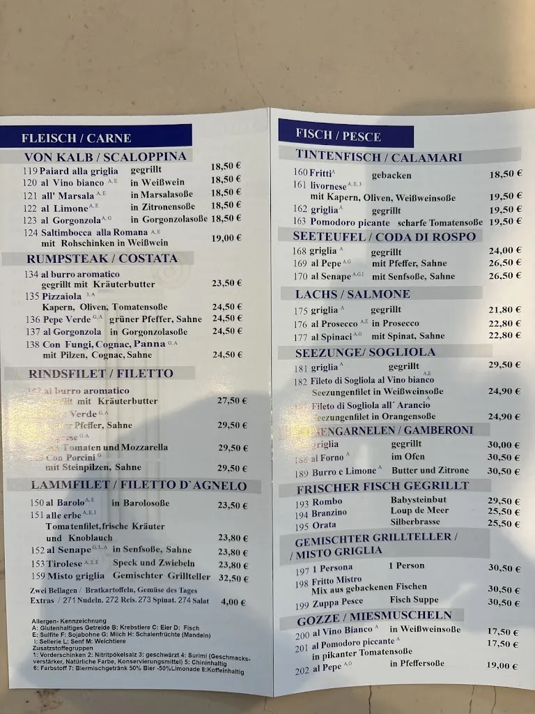 Menu_La Piazetta Romana_Kaufering_image_1