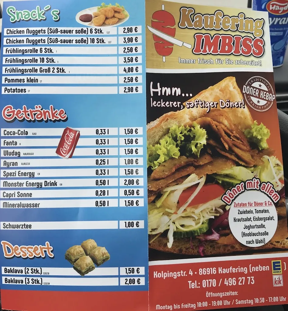 Menu_Kaufering Imbiss_Kaufering_image_3