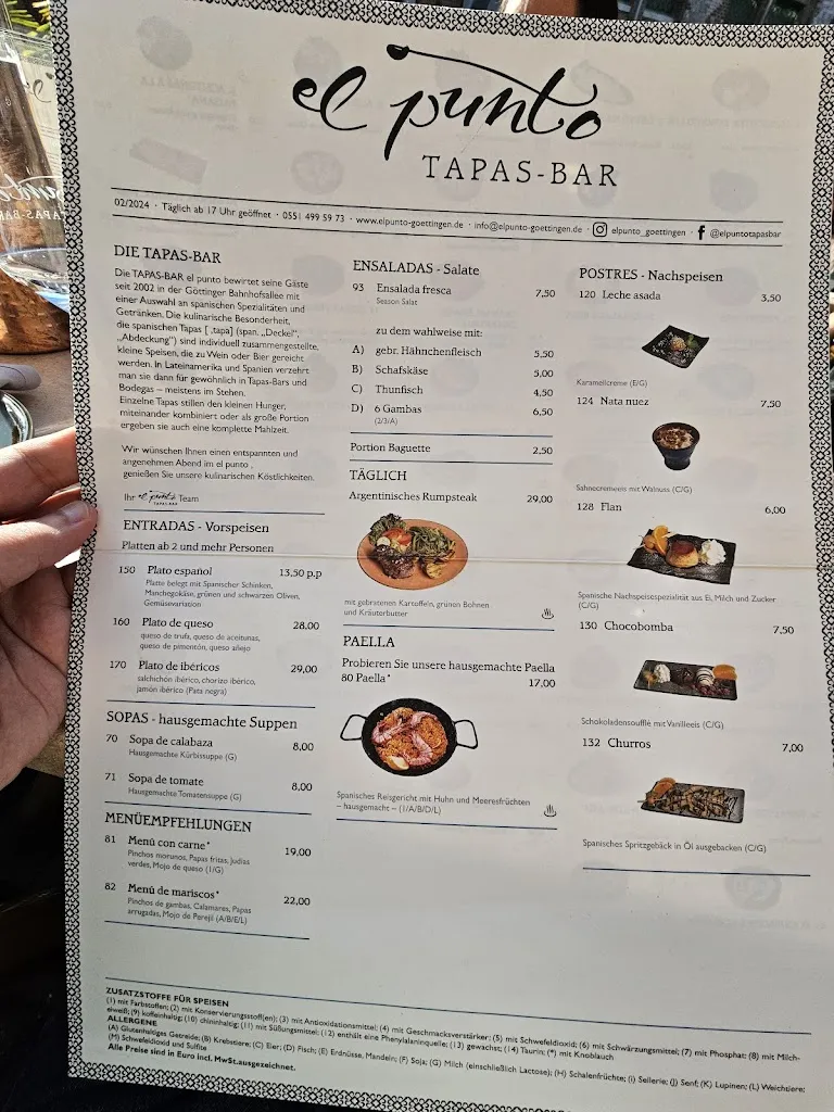 Menu_El Punto - Tapas Bar - Göttingen_Göttingen_image_2