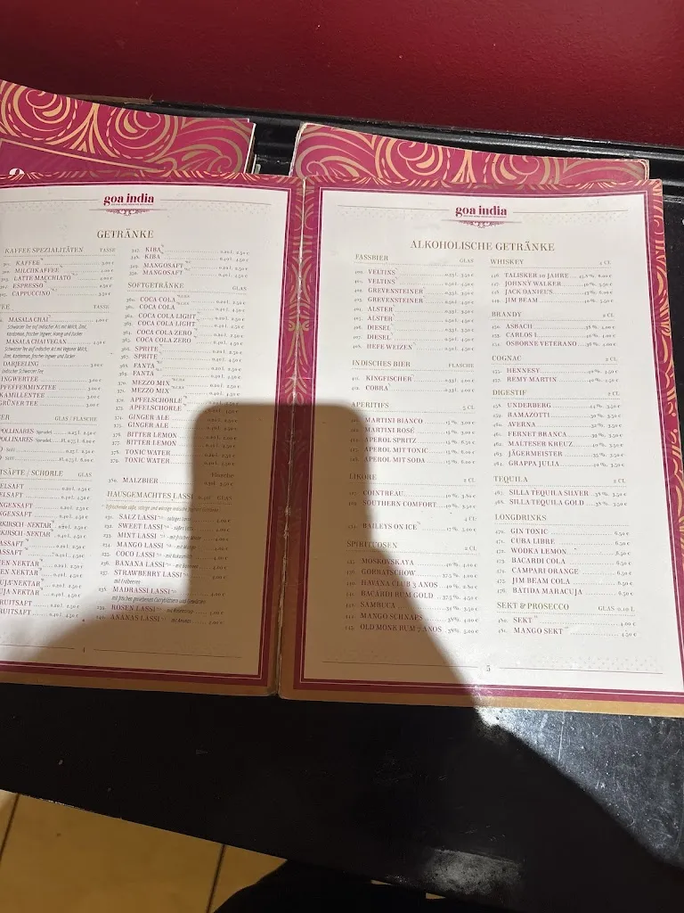Menu_Goa India Restaurant Göttingen_Göttingen_immagine_1