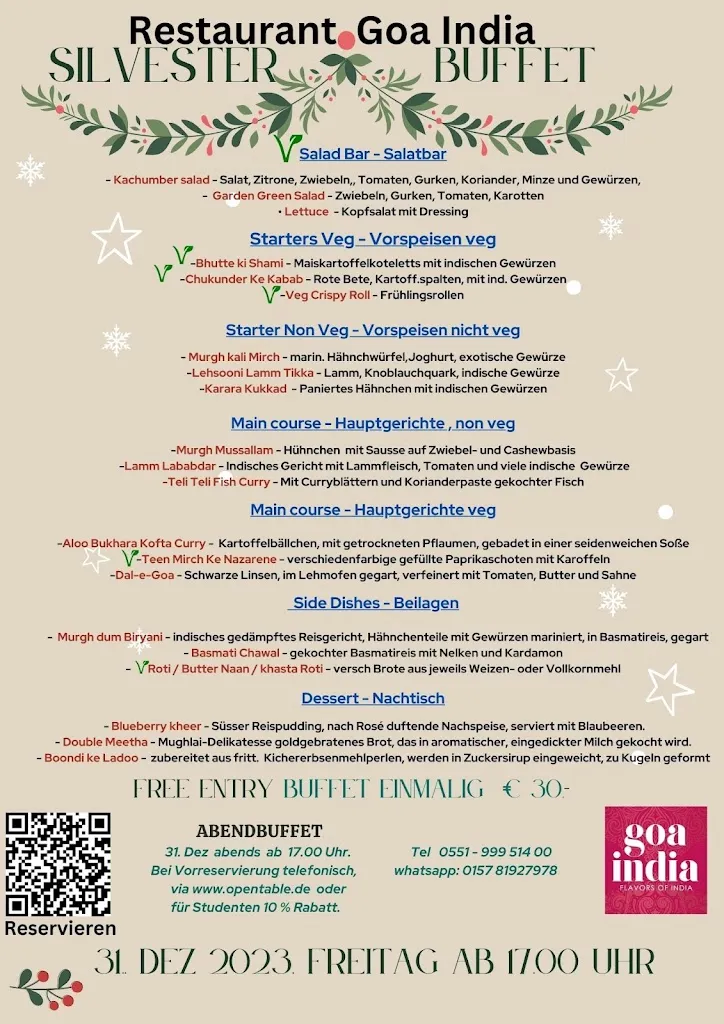 Menu_Goa India Restaurant Göttingen_Göttingen_immagine_2
