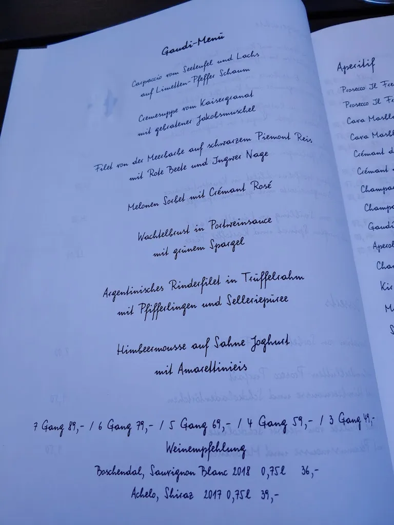 Menu_Restaurant Gaudi_Göttingen_immagine_1