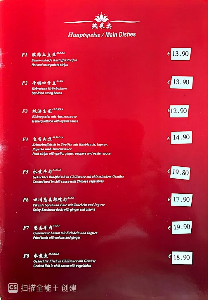 Menu_China Restaurant Orchidee_Göttingen_immagine_4