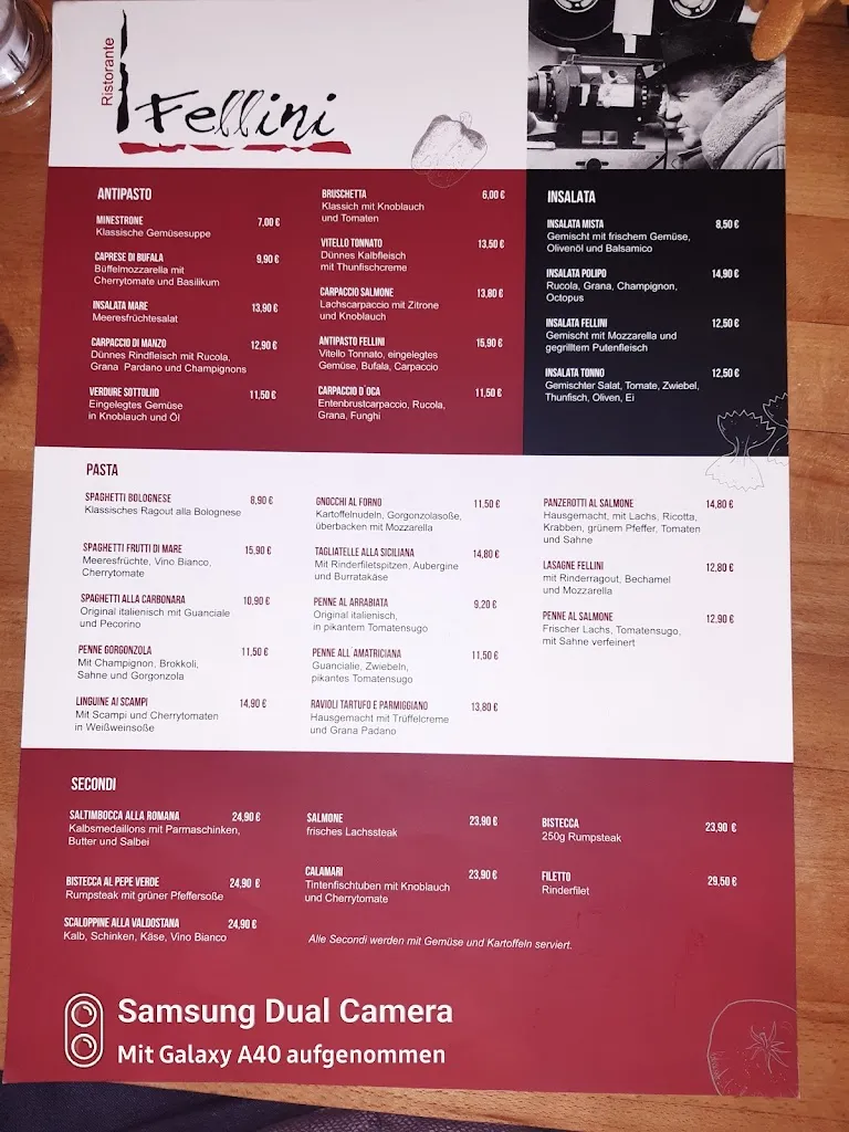 Menü_Ristorante Fellini_Göttingen_Bild_1