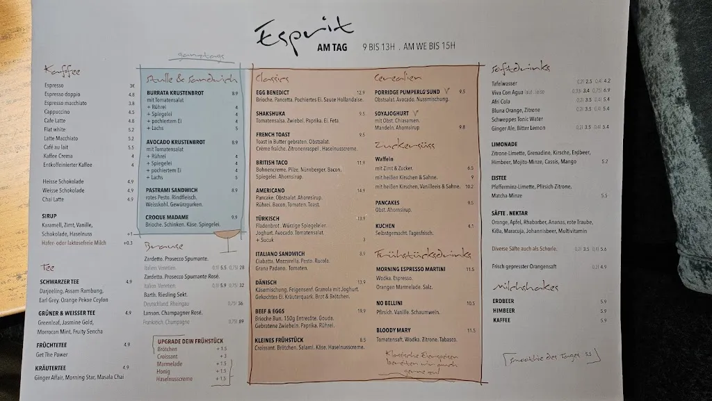 Menu_Bar + Cafe Esprit owner Robert Vogel e. K. / Göttingen_Göttingen_image_1