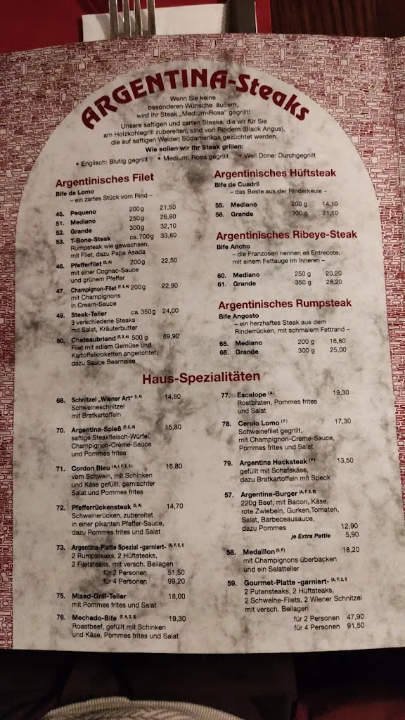 Menu_Argentina Steakhouse_Göttingen_image_1