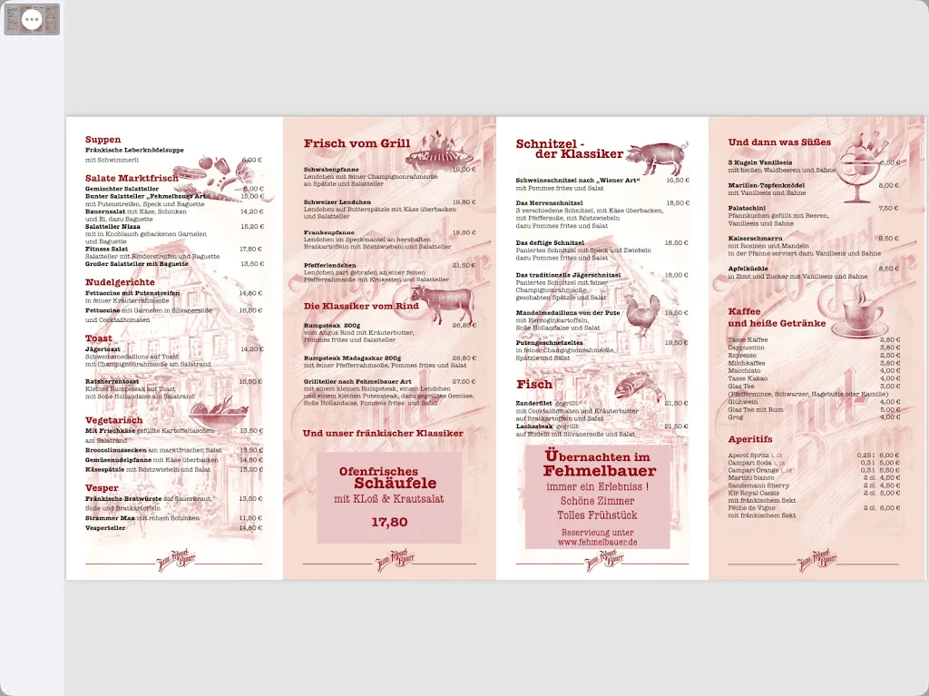 Menu_Zum Fehmelbauer - Udo Vollert_Karlstadt_immagine_2