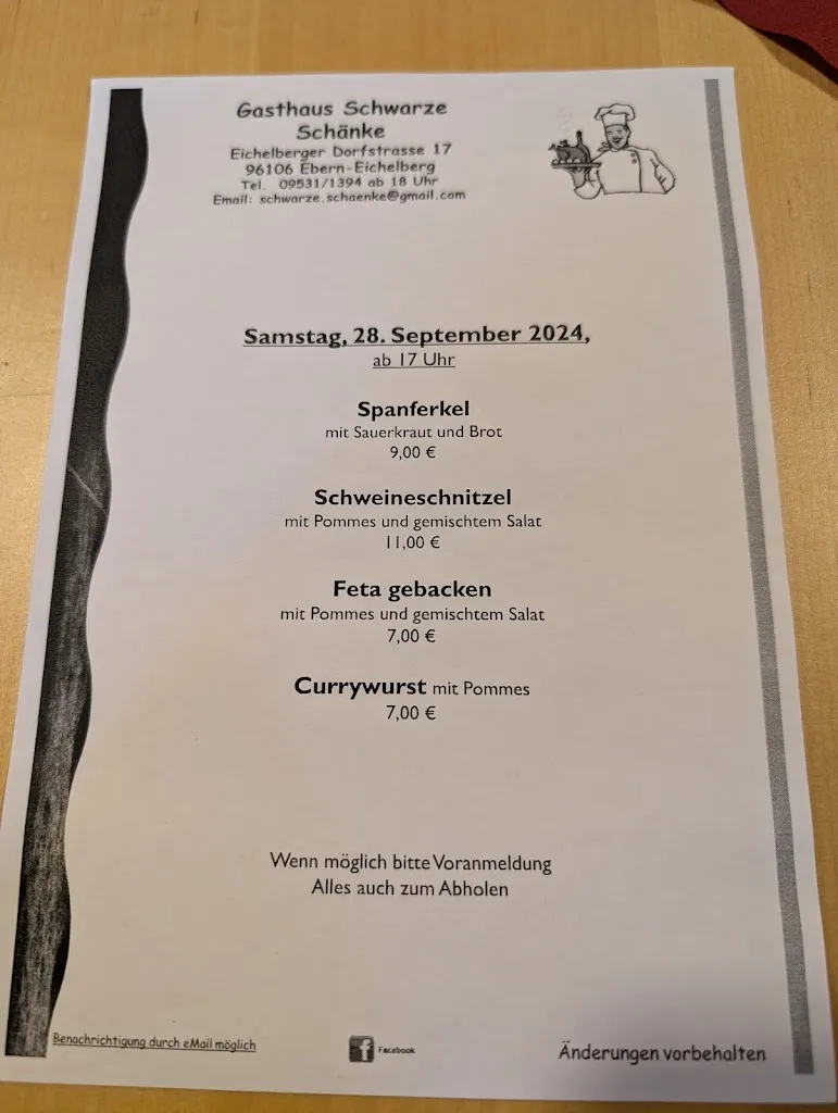 Menu_Schwarze Schänke Gastwirtschaft_Ebern_image_1
